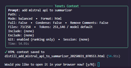 Context building - Analyzing files